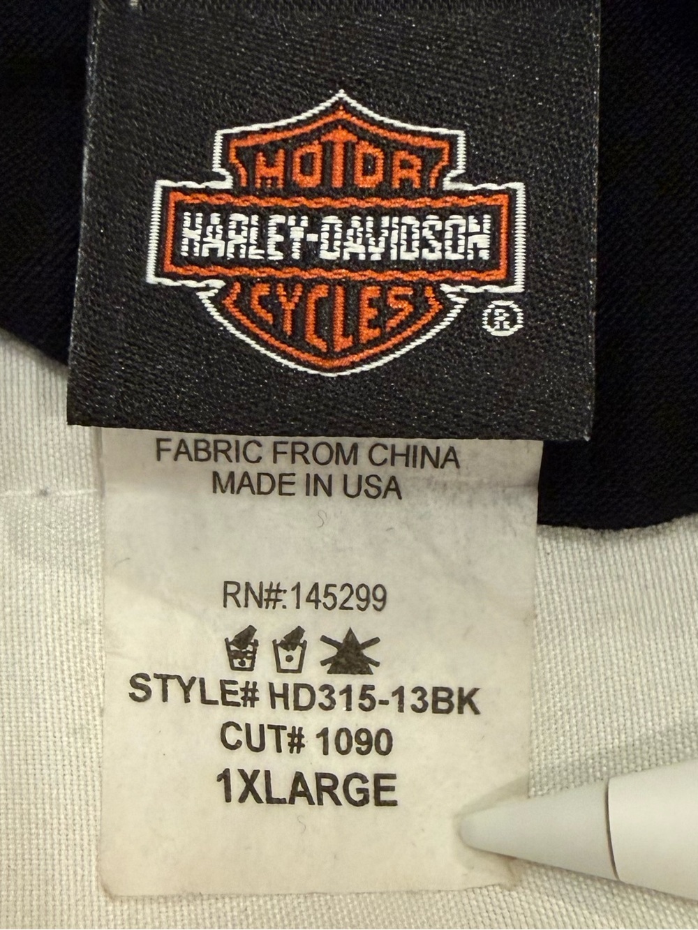 Harley-Davidson Black Tank Top w/ Red Accent Skull Graphic & Strappy Back Sz 1X - Picture 3 of 4